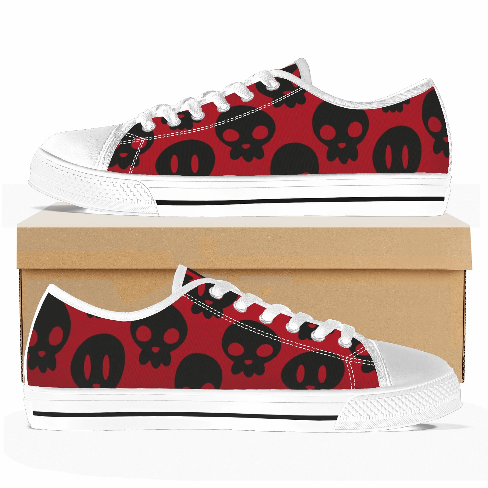Custom Shoes Skull Prints Classic High Top Canvas Shoes Vulcanized Shoes Flats Walking Sneakers High Quality Footwears
Custom Shoes Skull Prints Classic High Top Canvas Shoes Vulcanized Shoes Flats Walking Sneakers High Quality Footwears