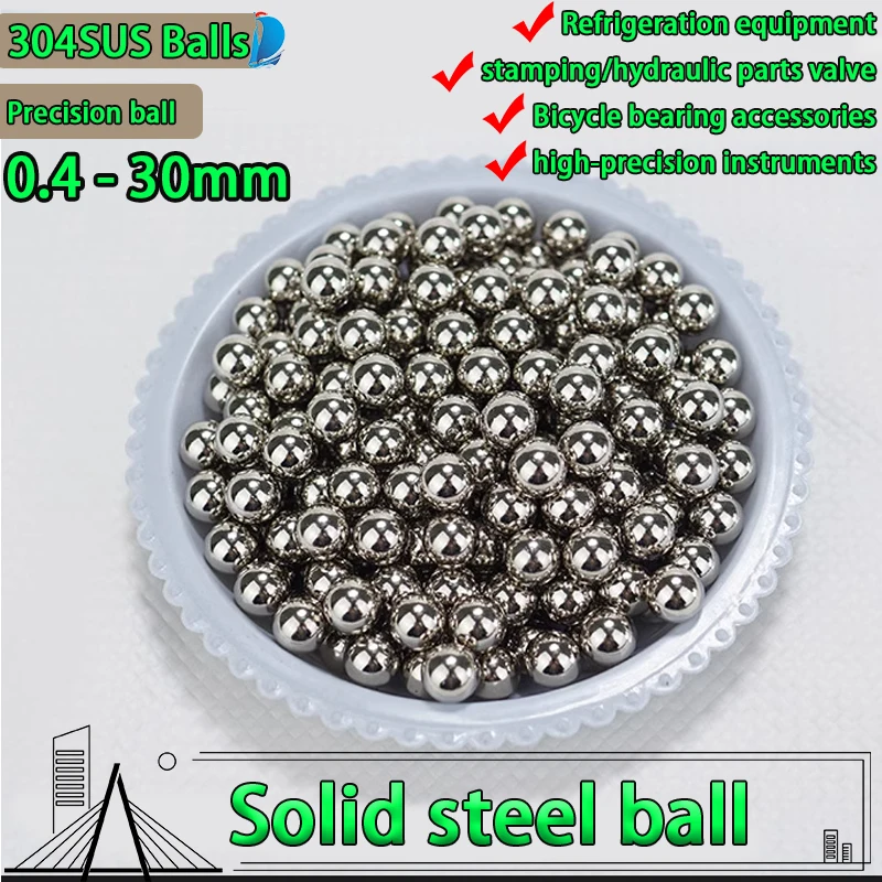304 Stainless Steel Ball Bearing Ball Precision Solid 0.5/0.8/0.9/1.0/1.2/1.3/1.4/1.5/2/3/4/5/6/8mm Micro Precision Beads
304 Stainless Steel Ball Bearing Ball Precision Solid 0.5/0.8/0.9/1.0/1.2/1.3/1.4/1.5/2/3/4/5/6/8mm Micro Precision Beads
