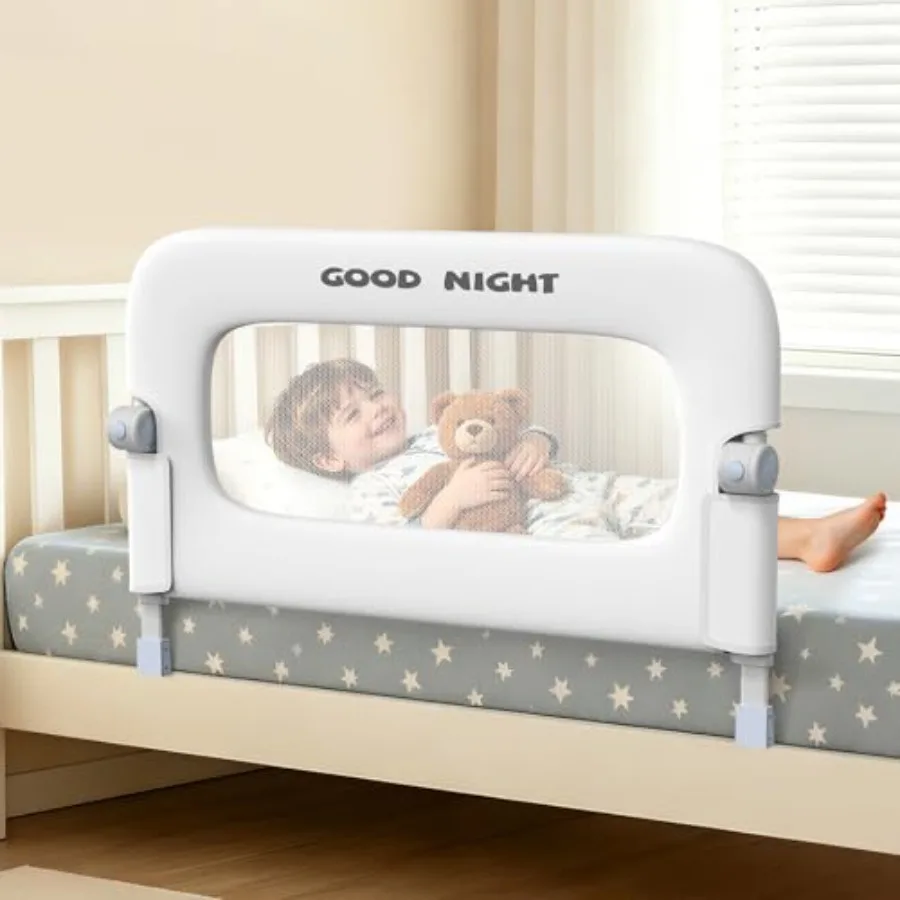 Bed Guard Rail for Toddlers -"Adjustable Heights and Foldg up Portable Bed Railg for Baby - Toddler Bed Rails Guard for Crib, T
Bed Guard Rail for Toddlers -"Adjustable Heights and Foldg up Portable Bed Railg for Baby - Toddler Bed Rails Guard for Crib, T
