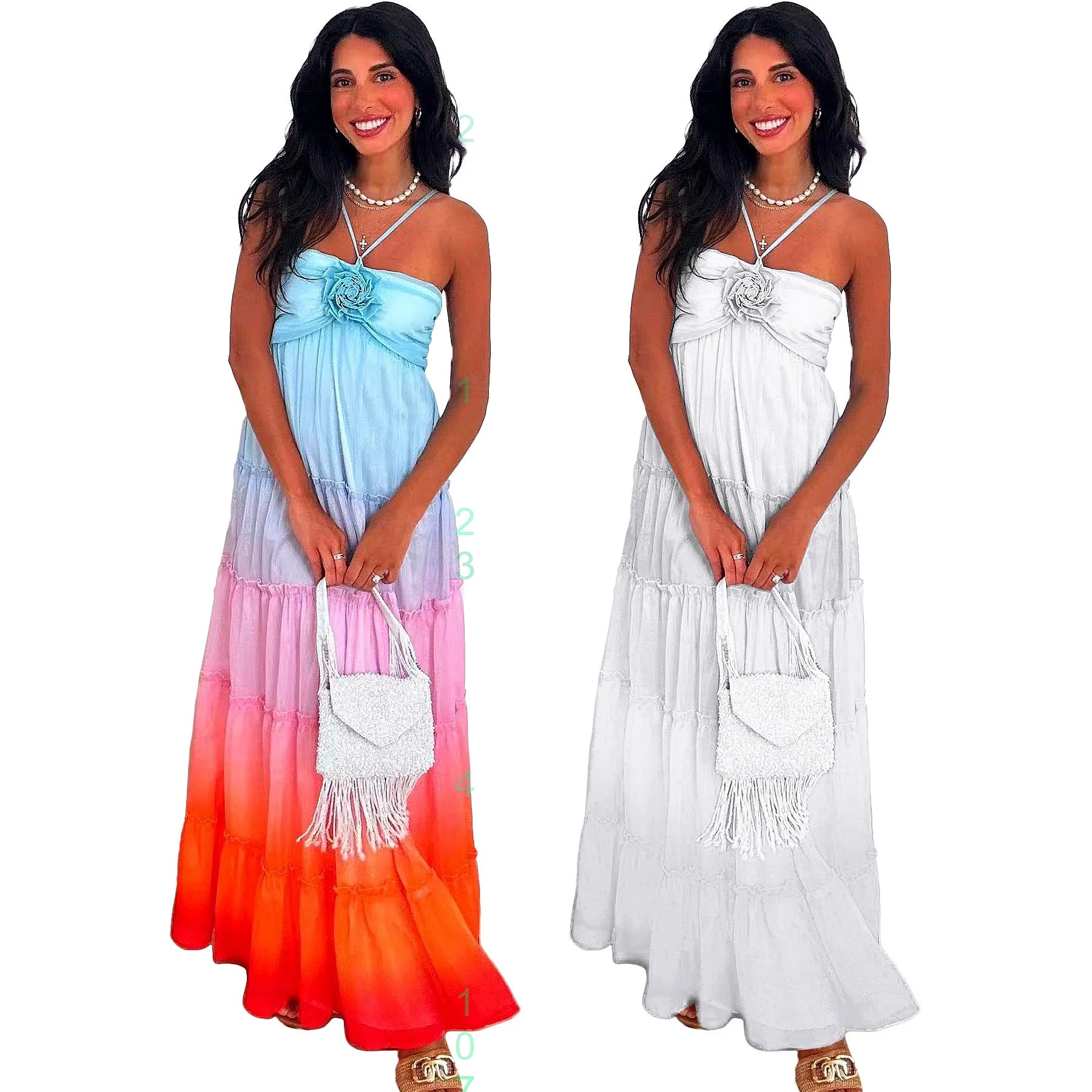 Womens White Floral Lace Dress Spring Summer Embroidered Layered Maxi Dresses
Womens White Floral Lace Dress Spring Summer Embroidered Layered Maxi Dresses