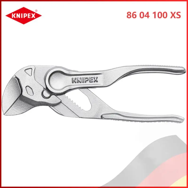 KNIPEX 86 04 100 XS Mini Pliers - 100mm Adjustable, High Stability, Multifunctional Bending Jaws for Tight Spaces
KNIPEX 86 04 100 XS Mini Pliers - 100mm Adjustable, High Stability, Multifunctional Bending Jaws for Tight Spaces