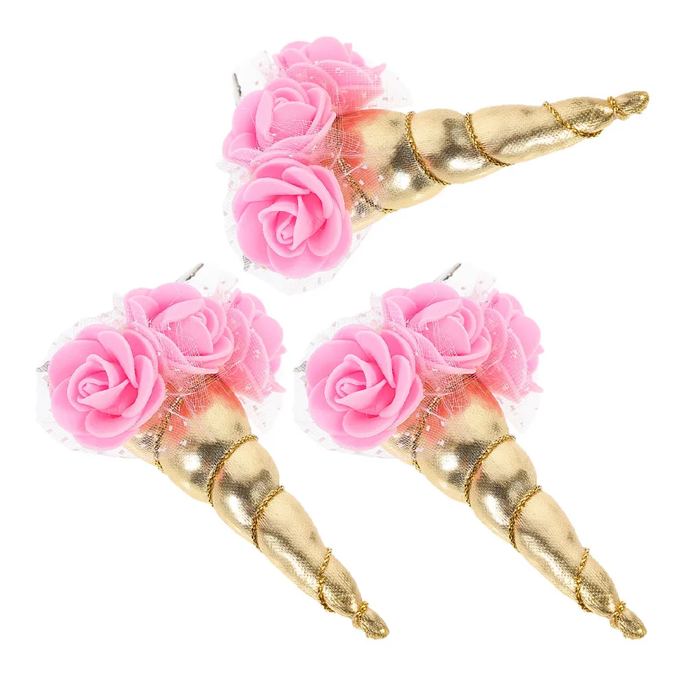 3Pcs Unicorn Horn Hair Clip Hairpin Novelty Design Party Hair Accessories for Various Hairstyles Hairpin
3Pcs Unicorn Horn Hair Clip Hairpin Novelty Design Party Hair Accessories for Various Hairstyles Hairpin