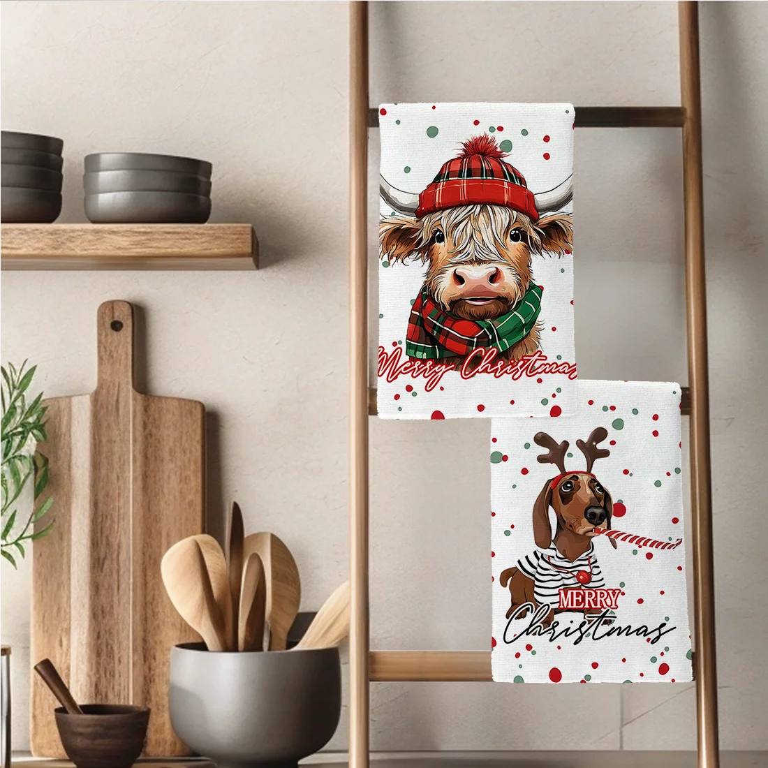 2 шт., рождественское кухонное полотенце для губной крупного рогатого скота, тряпки для посуды, праздничное кухонное полотенце, рождественское украшение 40x60 см
2 шт., рождественское кухонное полотенце для губной крупного рогатого скота, тряпки для посуды, праздничное кухонное полотенце, рождественское украшение 40x60 см