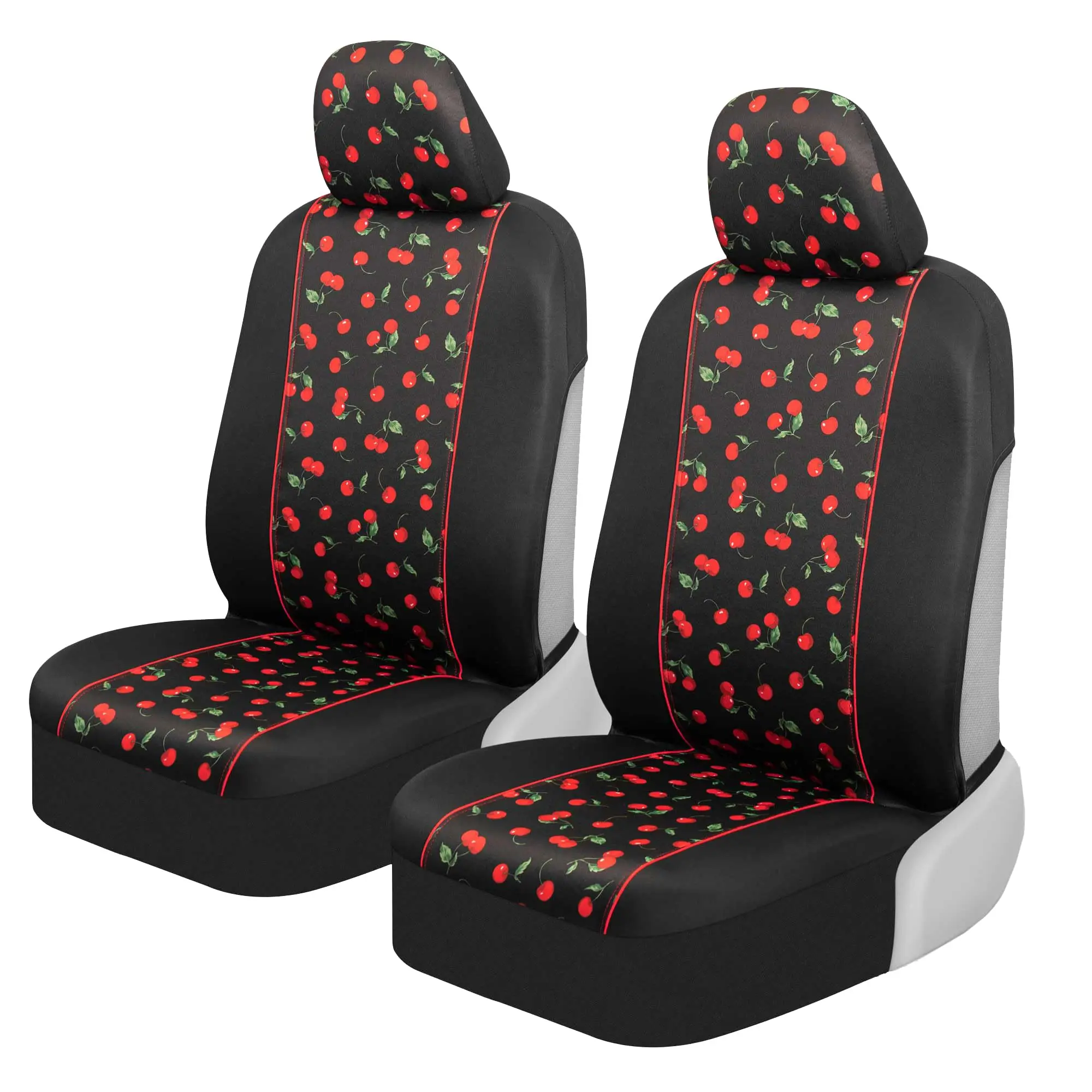 Cherry Print Car Seat Covers For Front Seats 2 Pack Universal Fit Sideless Design
Cherry Print Car Seat Covers For Front Seats 2 Pack Universal Fit Sideless Design