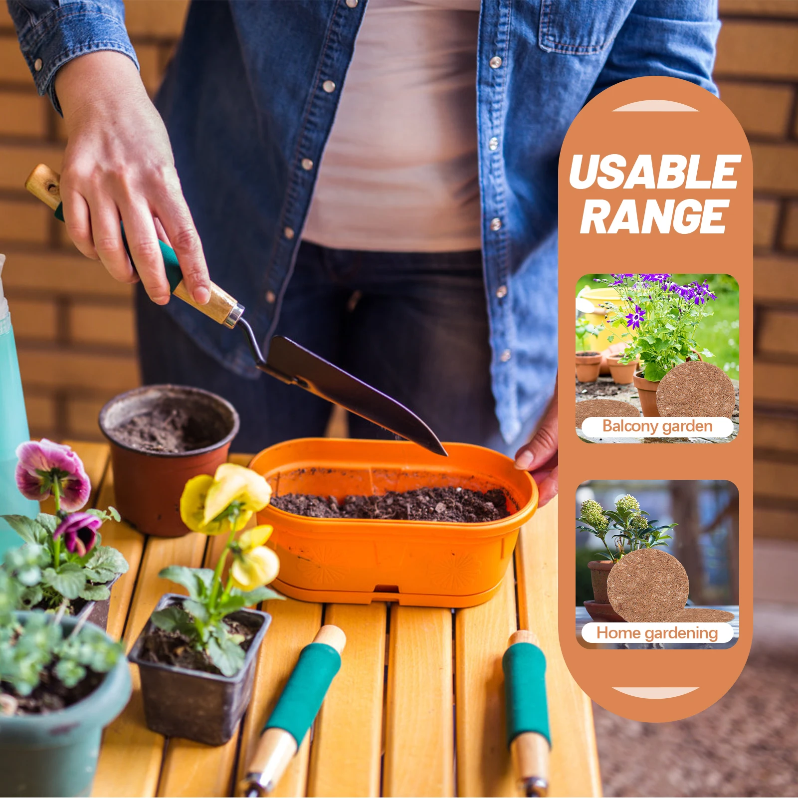 12Pcs Bamboo Fiber Coconut Liner for Hanging Basket Plant Basket Liners Home Garden Balcony Decoration Replacement 
12Pcs Bamboo Fiber Coconut Liner for Hanging Basket Plant Basket Liners Home Garden Balcony Decoration Replacement