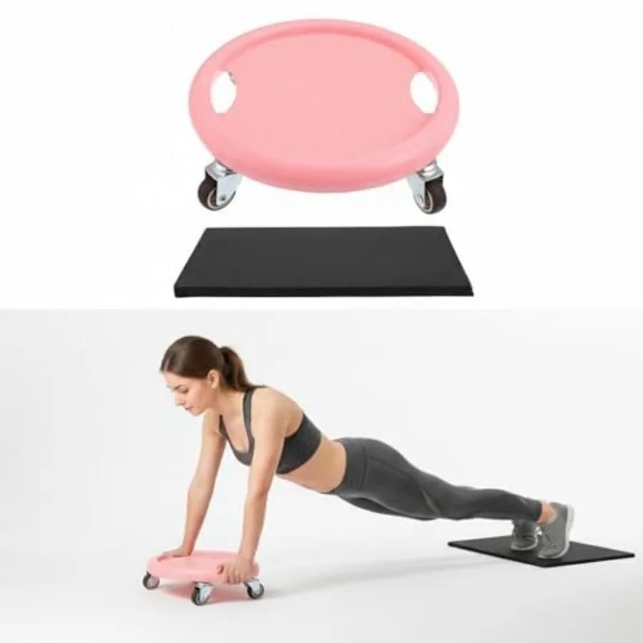 Four-Wheel Ab Roller with Knee Mat Multi-Directional Silent Abdominal Exercise Wheel for Home Core Strengthening and Full Body
Four-Wheel Ab Roller with Knee Mat Multi-Directional Silent Abdominal Exercise Wheel for Home Core Strengthening and Full Body