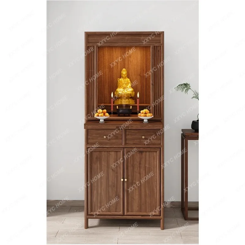 LBlack Walnut Altar New Chinese Buddha Shrine Clothes Closet Altar Incense Desk Household Shrine
LBlack Walnut Altar New Chinese Buddha Shrine Clothes Closet Altar Incense Desk Household Shrine