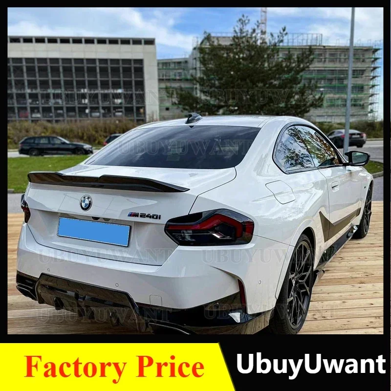 Carbon Fiber Car Rear Trunk Spoiler for BMW 2 Series G42 M240i Coupe 2020-2022 Real Carbon Fiber Rear Trunk Spoiler Wing Lip
Carbon Fiber Car Rear Trunk Spoiler for BMW 2 Series G42 M240i Coupe 2020-2022 Real Carbon Fiber Rear Trunk Spoiler Wing Lip