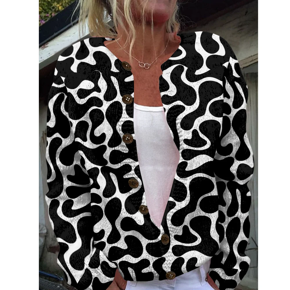 Осень-зима вязаный кардиган свитер с геометрическим узором уличная одежда женские свитера вязаный топ повседневные крутые джемперы модные
Осень-зима вязаный кардиган свитер с геометрическим узором уличная одежда женские свитера вязаный топ повседневные крутые джемперы модные