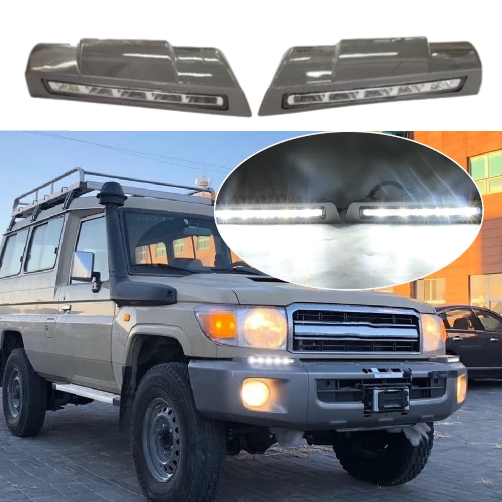 Пара передних бамперов светодиодных дневных ходовых огней DRL для Toyota Land Cruiser LC70 LC71 LC76 LC77 LC78 LC79 автомобильные аксессуары
Пара передних бамперов светодиодных дневных ходовых огней DRL для Toyota Land Cruiser LC70 LC71 LC76 LC77 LC78 LC79 автомобильные аксессуары