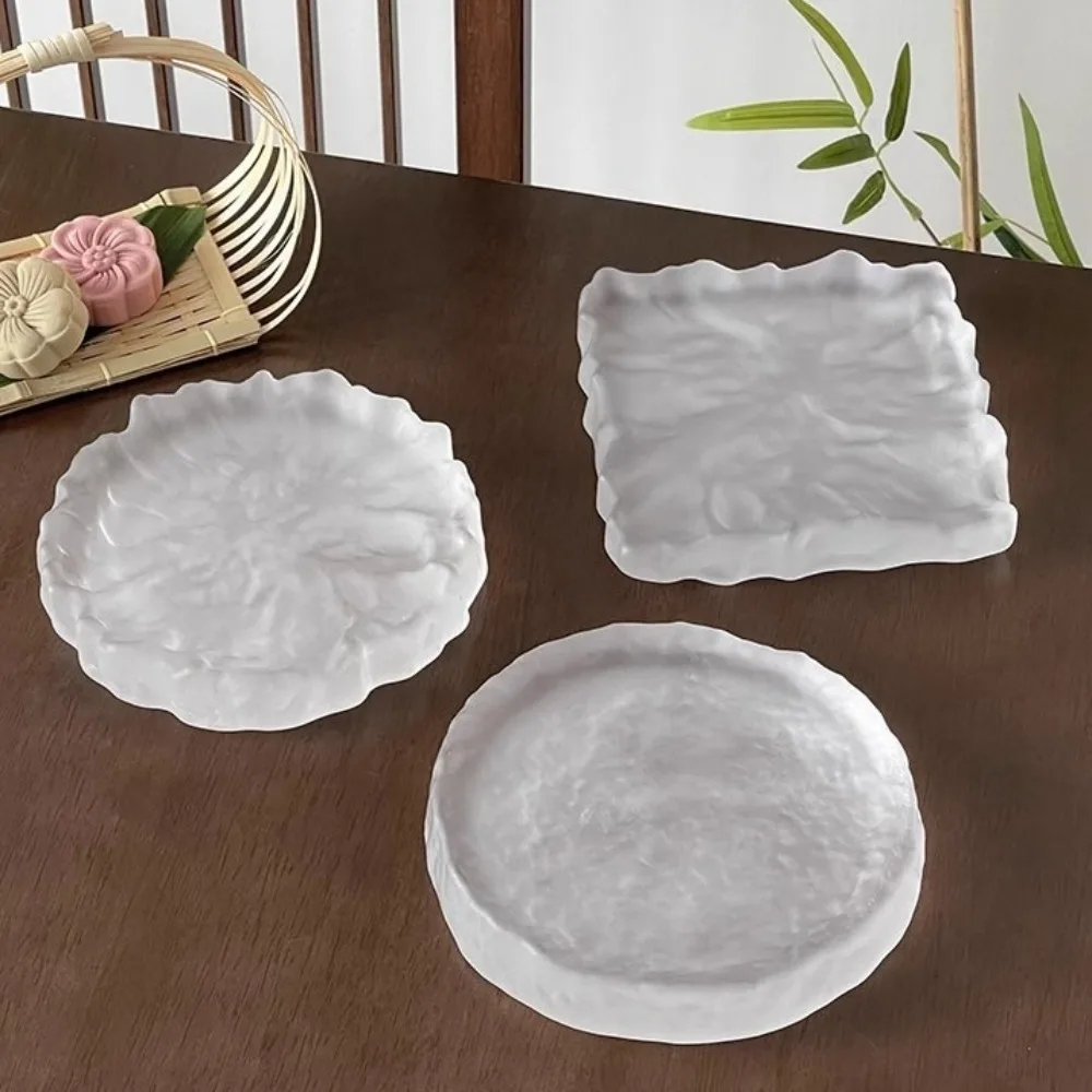 Creative Transparent Frosted Glass Plate Elegant Ins Afternoon Tea Plate Exquisite High Quality Dessert Plate Restaurant
Creative Transparent Frosted Glass Plate Elegant Ins Afternoon Tea Plate Exquisite High Quality Dessert Plate Restaurant