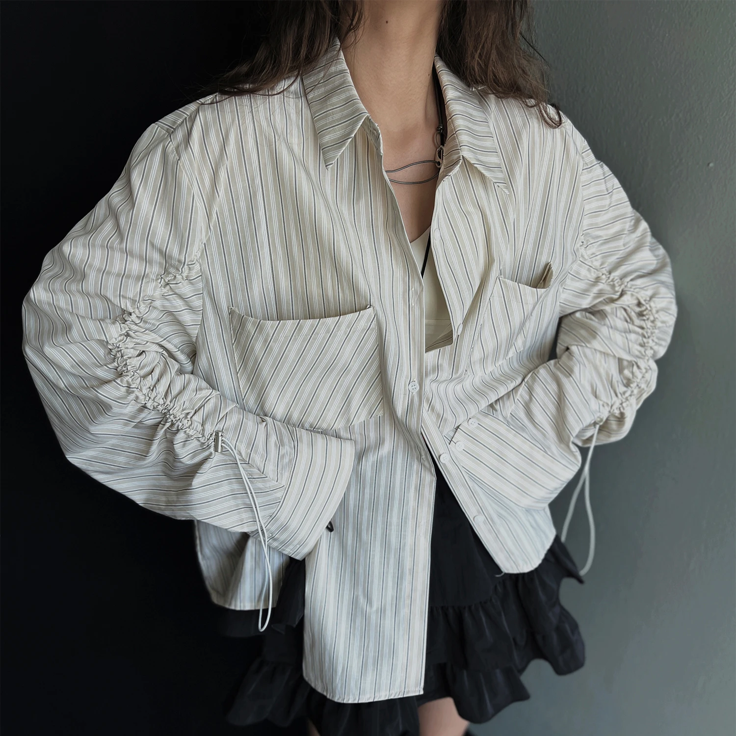 Casual Versatile Striped Shirt Warm Vest Spring Autumn Winter Women's Fashion Outerwear School Street Style Travel Shopping Date
Casual Versatile Striped Shirt Warm Vest Spring Autumn Winter Women's Fashion Outerwear School Street Style Travel Shopping Date