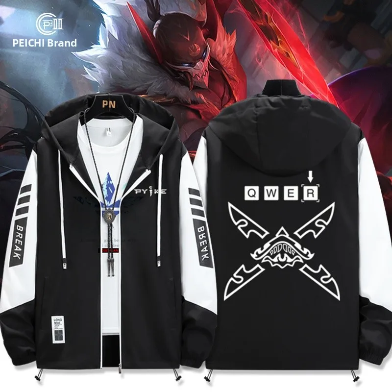 Футболка-худи ex Hero LOL League of Legends: коллаборация Ghostly Park, летняя, с защитой от солнца, на молнии, свободного кроя, из полиэстера
Футболка-худи ex Hero LOL League of Legends: коллаборация Ghostly Park, летняя, с защитой от солнца, на молнии, свободного кроя, из полиэстера