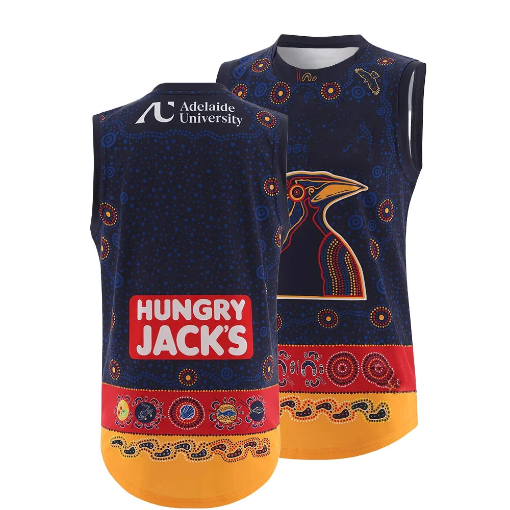“2025 Summer First Nations Breathable training Art Vest! Adelaide Uni × Hungry Jack's—Navy Dot Totems × for Unisex!”
“2025 Summer First Nations Breathable training Art Vest! Adelaide Uni × Hungry Jack's—Navy Dot Totems × for Unisex!”