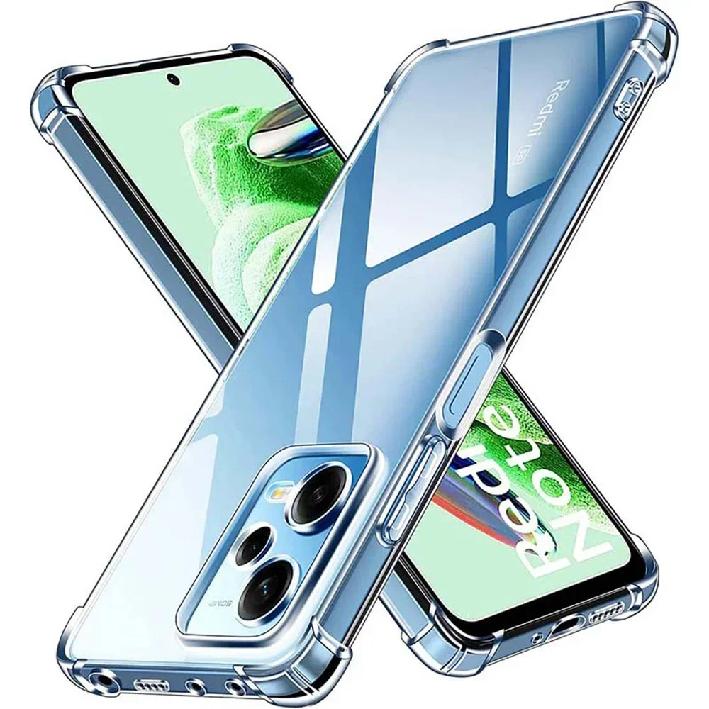 Shockproof Clear Silicone Soft Back Case For Xiaomi Redmi Note 12 5G 12S 4G 13 Pro 5G 13 Pro Plus 11 Pro 11S 4G 10 5G 9S Coque
Shockproof Clear Silicone Soft Back Case For Xiaomi Redmi Note 12 5G 12S 4G 13 Pro 5G 13 Pro Plus 11 Pro 11S 4G 10 5G 9S Coque
