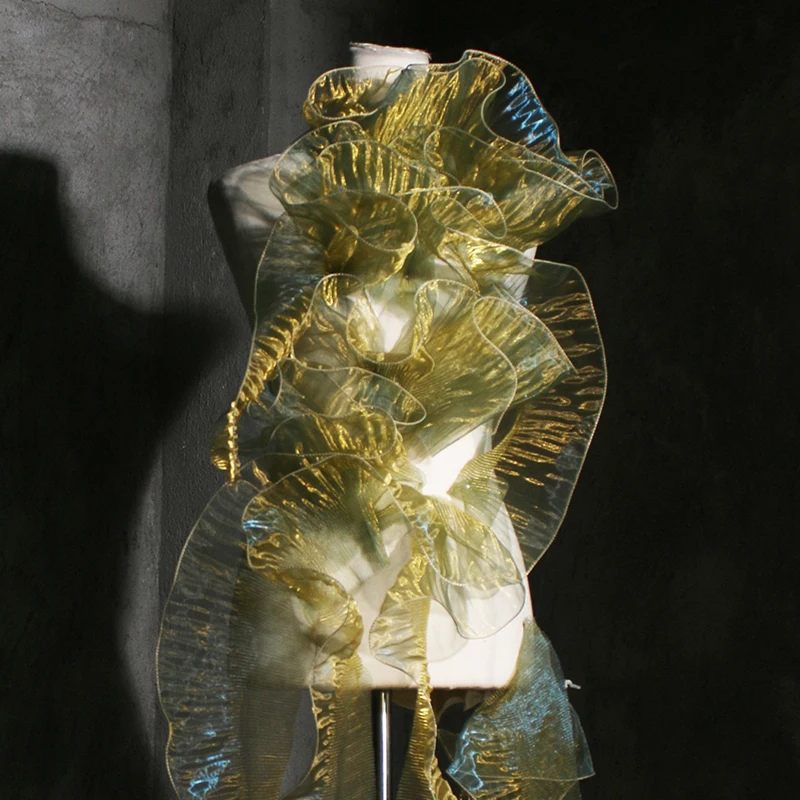 4-местный 3D плиссированный рюш с иллюзией из органзы, дизайнерское шитье своими руками, свадебное платье, тканевый материал, аксессуары, кружевная отделка с большой волной
4-местный 3D плиссированный рюш с иллюзией из органзы, дизайнерское шитье своими руками, свадебное платье, тканевый материал, аксессуары, кружевная отделка с большой волной