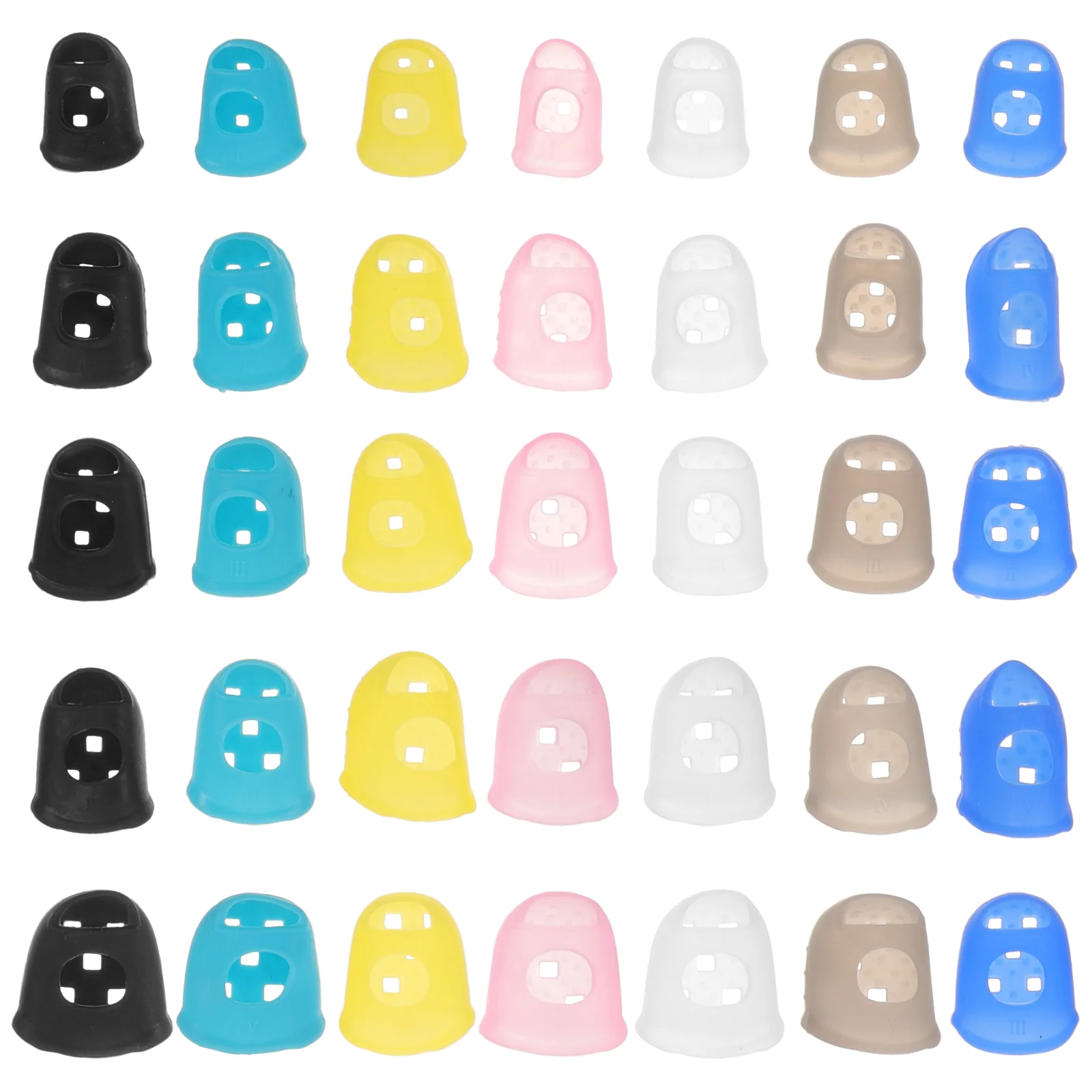 35 Pcs Guitar Finger Protectors Silicone Covers Thick Case Sleeve for Practice Strumming Picking Beginner
35 Pcs Guitar Finger Protectors Silicone Covers Thick Case Sleeve for Practice Strumming Picking Beginner