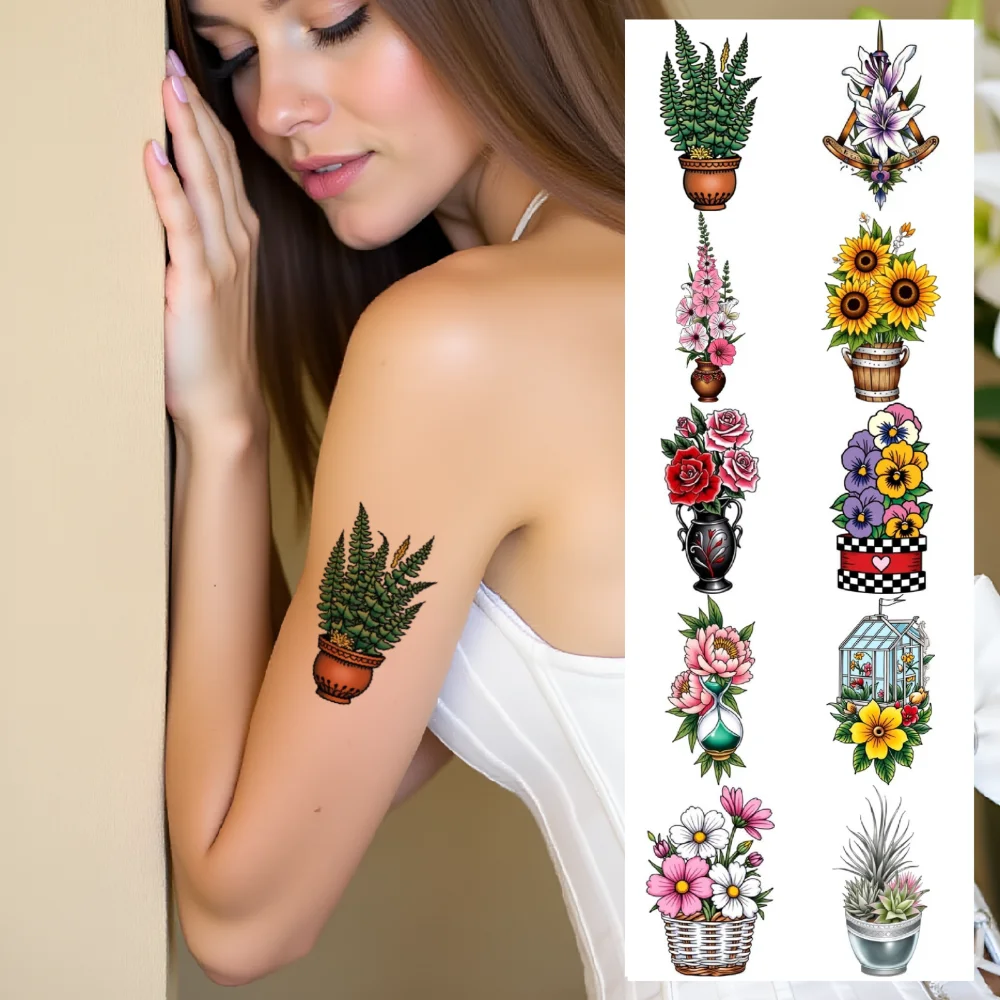 28pcs Temporary Tattoo Temporary Tattoo Stickers Succluent Peonies Wooden Crate For Arms Chest Adults
28pcs Temporary Tattoo Temporary Tattoo Stickers Succluent Peonies Wooden Crate For Arms Chest Adults