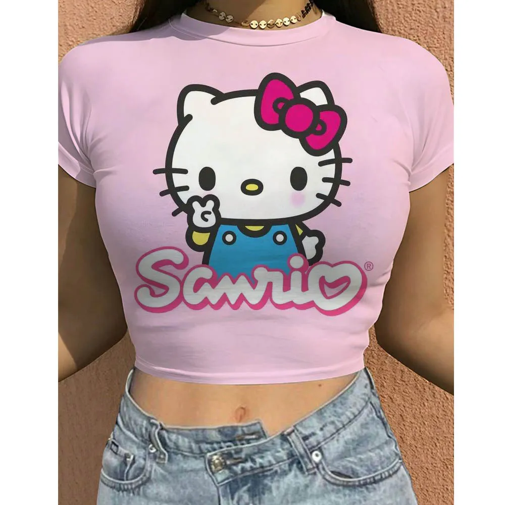 Женская футболка с принтом Hello Kitty, эстетичная футболка Y2k в стиле ретро, уличная Готическая футболка в стиле Харадзюку, женская черная футболка с коротким рукавом
Женская футболка с принтом Hello Kitty, эстетичная футболка Y2k в стиле ретро, уличная Готическая футболка в стиле Харадзюку, женская черная футболка с коротким рукавом