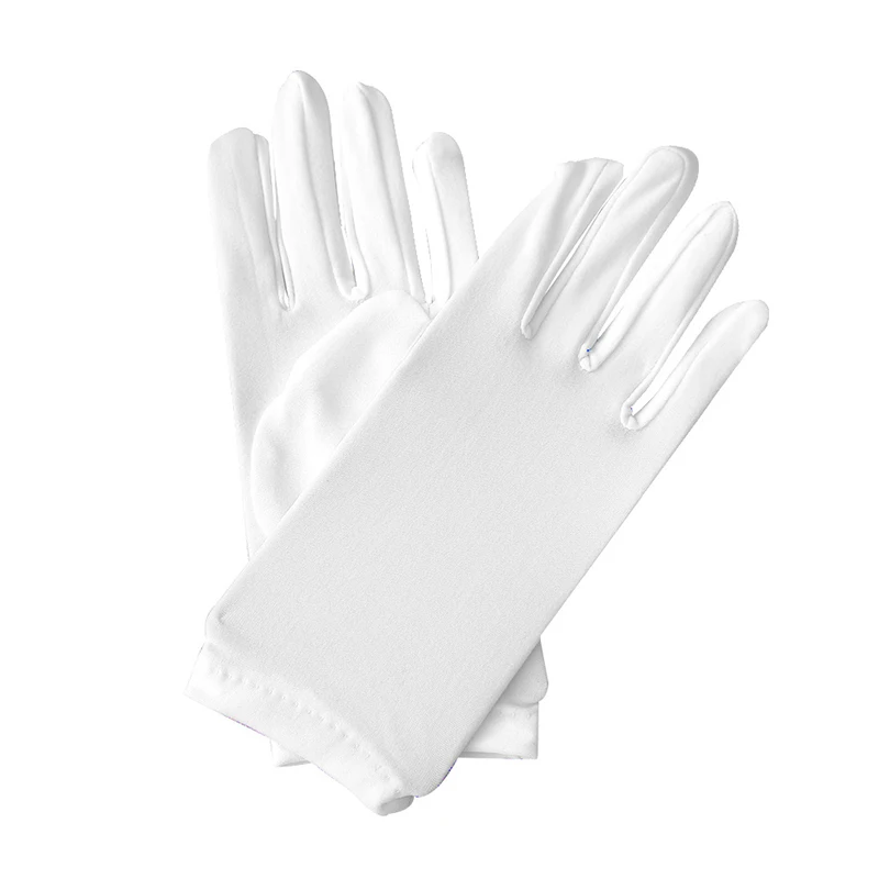 Fashion Stretch Gloves Solid Color Etiquette Short Gloves Sun Protection Full Finger Mittens Spandex Driving Handschoenen
Fashion Stretch Gloves Solid Color Etiquette Short Gloves Sun Protection Full Finger Mittens Spandex Driving Handschoenen