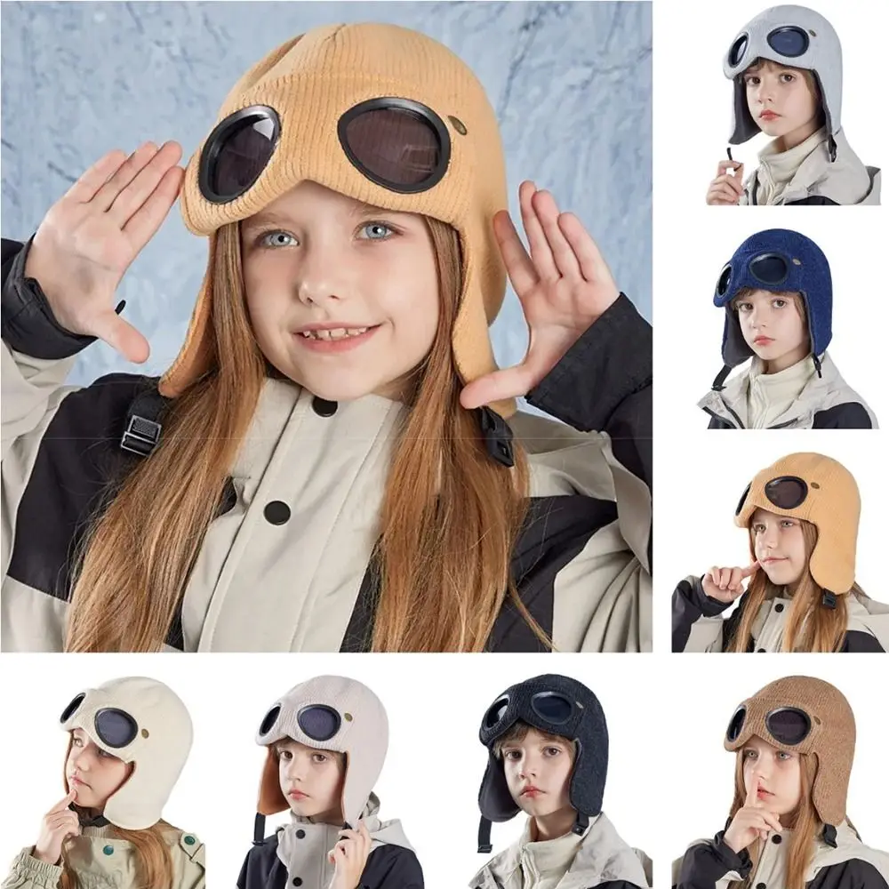 Neck Protection Children Glasses Hat Ear Cap Buckle Warm Cap With Goggles Adjustable Comfortable To Wear Windproof Head Cover
Neck Protection Children Glasses Hat Ear Cap Buckle Warm Cap With Goggles Adjustable Comfortable To Wear Windproof Head Cover