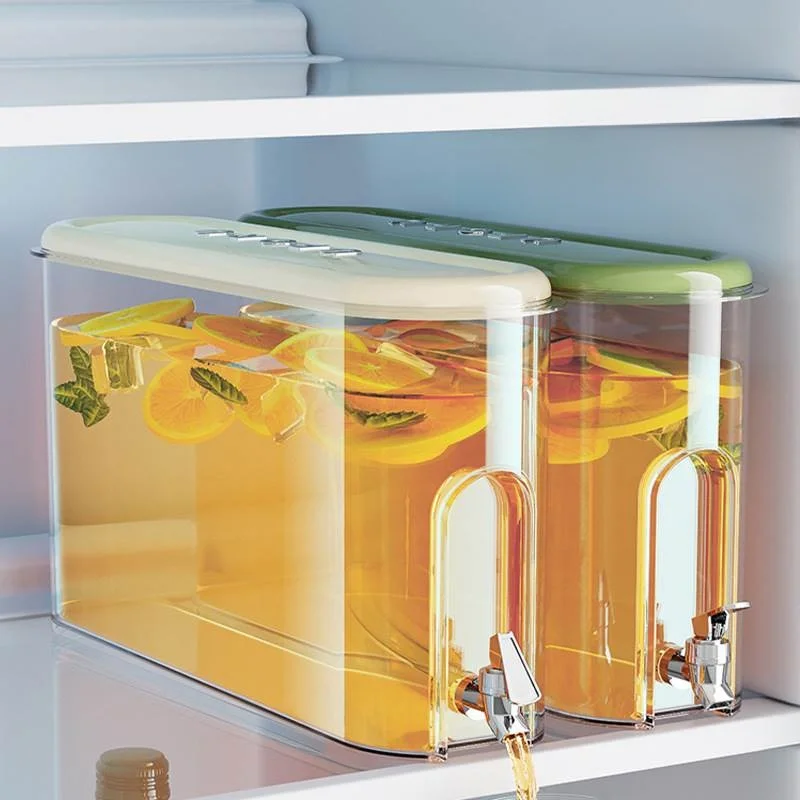 Large Capacity Plastic Cold Water Pot with Tap Fridge Ready Food Grade Juice Cooler Bottle Home Use Sealed Beverage Barrel
Large Capacity Plastic Cold Water Pot with Tap Fridge Ready Food Grade Juice Cooler Bottle Home Use Sealed Beverage Barrel