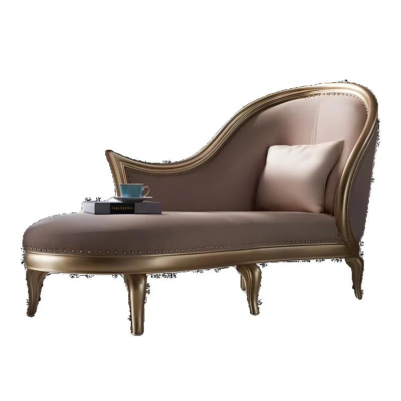 Light luxury solid wood leather art concubine chair living room bedroom single beauty couch
Light luxury solid wood leather art concubine chair living room bedroom single beauty couch