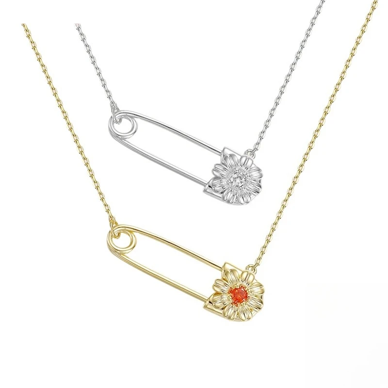 Early summer pin necklace female niche design simple high-end pendant collarbone chain
Early summer pin necklace female niche design simple high-end pendant collarbone chain