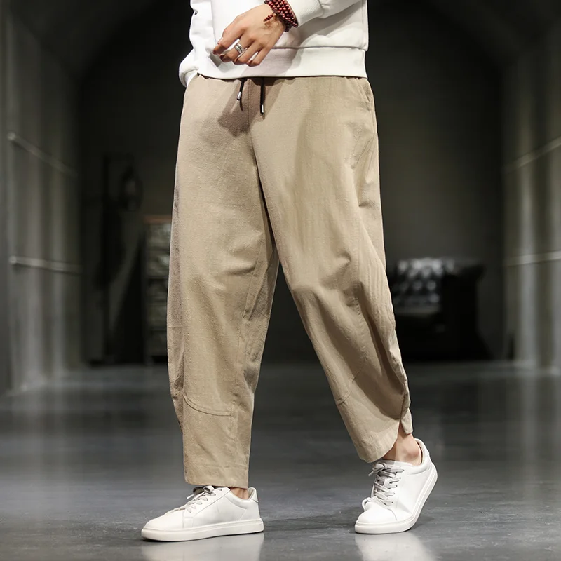 Spring Autumn Loose Plus Size Carrot Pants Chinese Style Casual Linen Trousers Men Harem Bloomers Harajuku Oversized Clothes
Spring Autumn Loose Plus Size Carrot Pants Chinese Style Casual Linen Trousers Men Harem Bloomers Harajuku Oversized Clothes