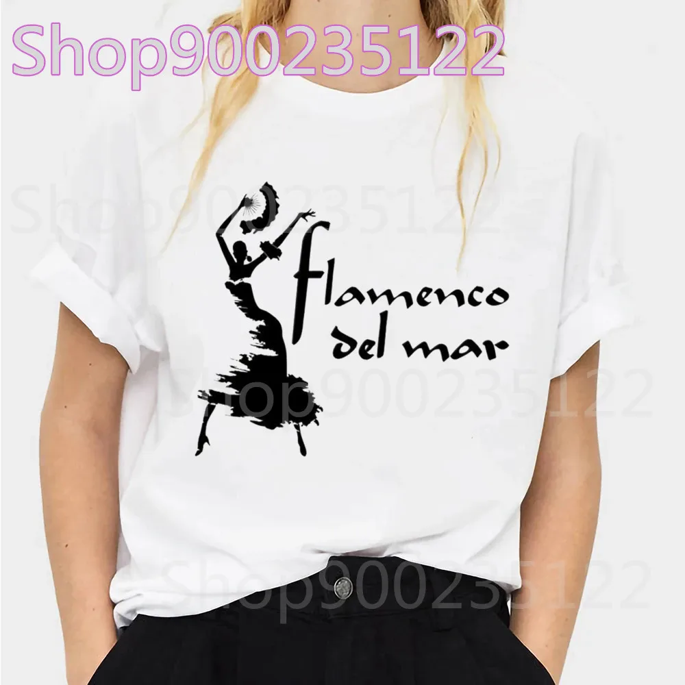Flamenco Del mar Harajuku T Shirt Women Graphic Spanish Dancer T-shirt Ullzang 90s Funny Tshirt Fashion Top Tees Female
Flamenco Del mar Harajuku T Shirt Women Graphic Spanish Dancer T-shirt Ullzang 90s Funny Tshirt Fashion Top Tees Female