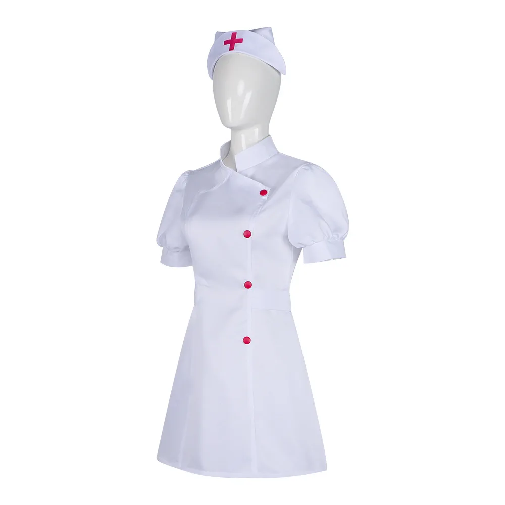 Nurse Dress Costume Set for Women White Short Sleeve Medical Lab Coat Nurse Cap Halloween Cosplay Party Suit
Nurse Dress Costume Set for Women White Short Sleeve Medical Lab Coat Nurse Cap Halloween Cosplay Party Suit
