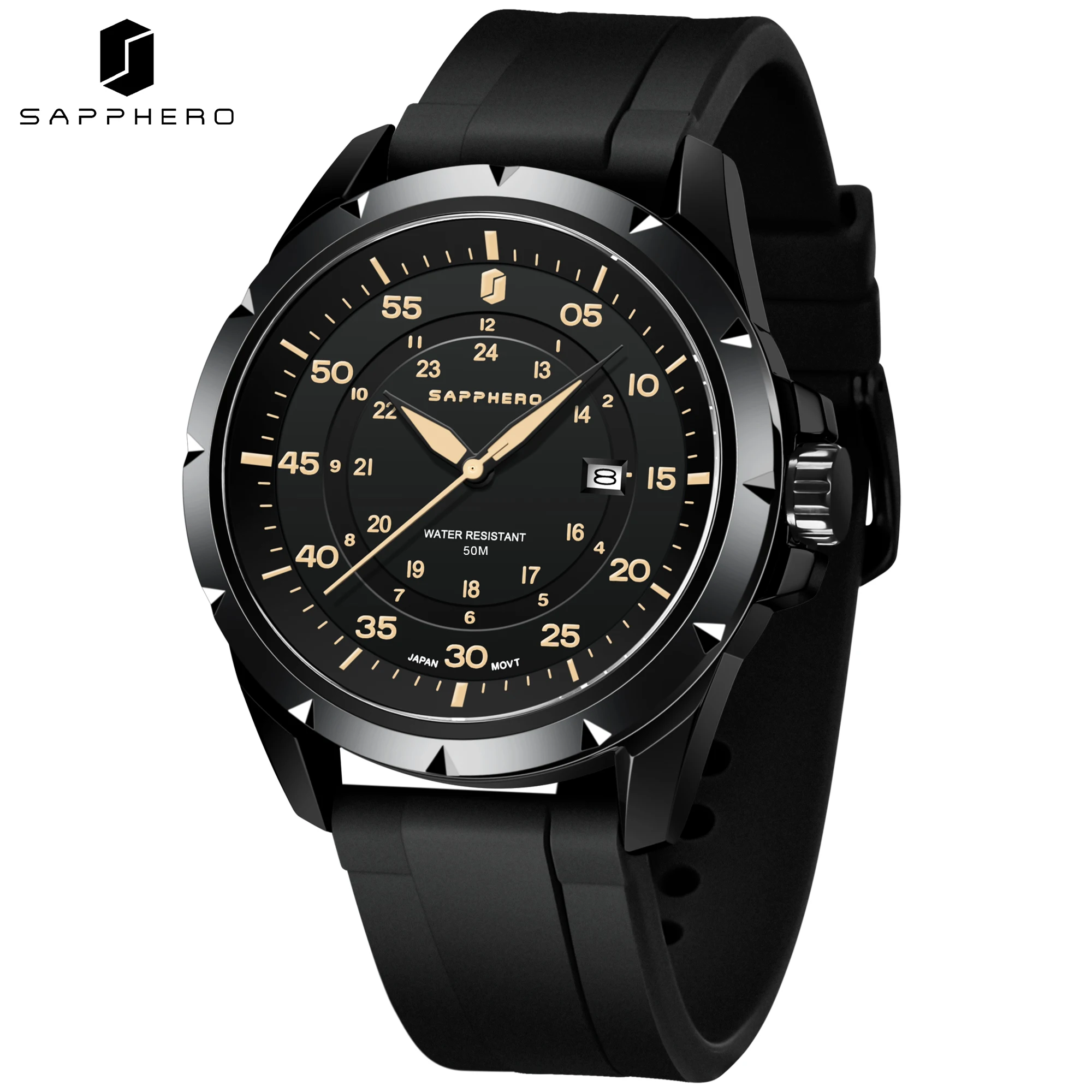 SAPPHERO Men’s Quartz Watch, Sport Fashion Wristwatch, Date Display, 50M Water Resistant, Casual Outdoor Style
SAPPHERO Men’s Quartz Watch, Sport Fashion Wristwatch, Date Display, 50M Water Resistant, Casual Outdoor Style