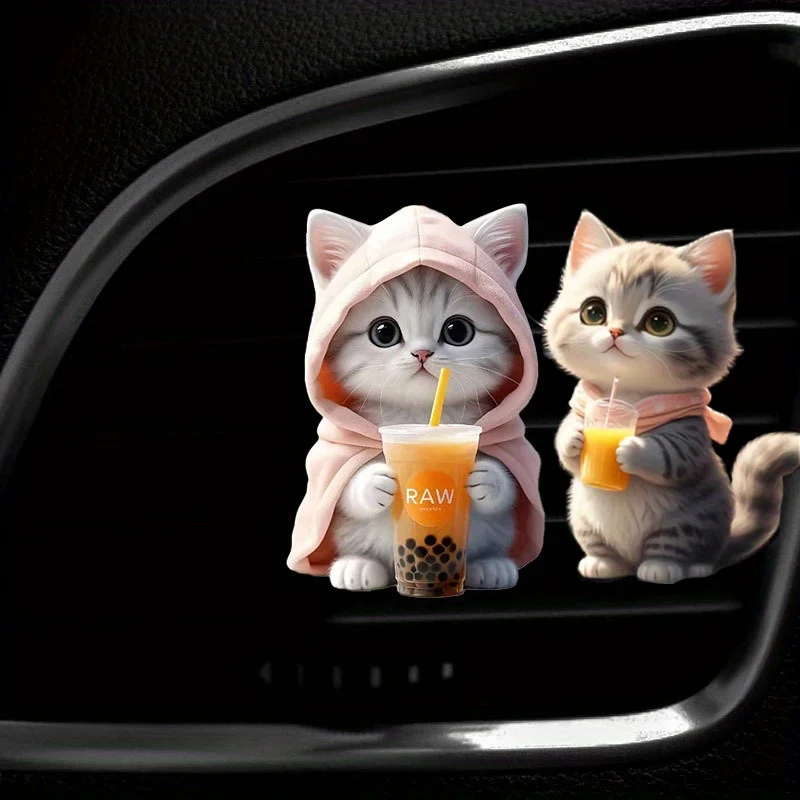 2PCS Car Interior Accessories Cat Drinking Beverage Boba Tea Kitten Acrylic Car Air Freshener ,Car Fragrance & Aroma Supplies
2PCS Car Interior Accessories Cat Drinking Beverage Boba Tea Kitten Acrylic Car Air Freshener ,Car Fragrance & Aroma Supplies