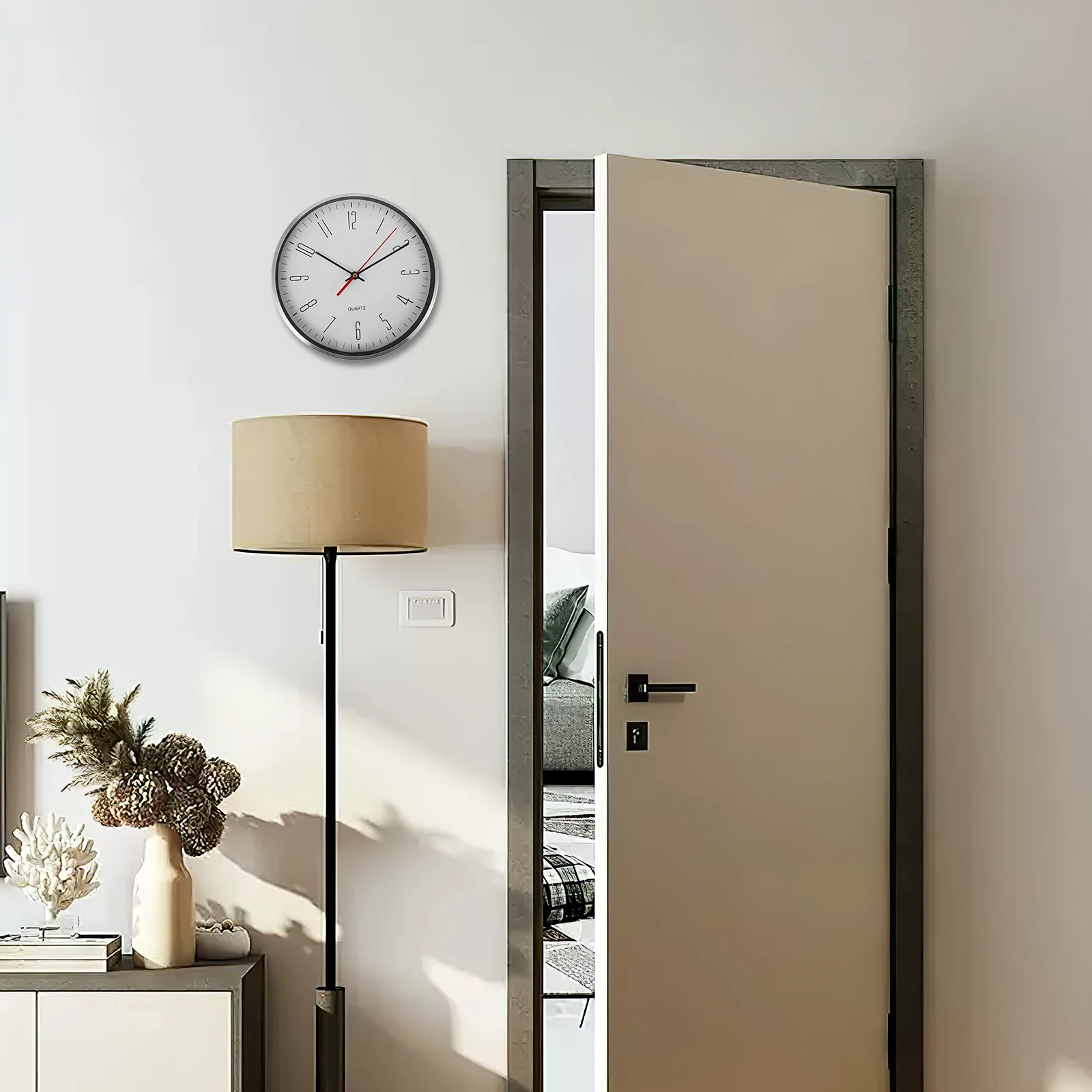 Simple Style Wall Clock Round Silent Non Ticking Decorative for Bedroom Living Room Office Indoor Wall Hanging Clock Vintage
Simple Style Wall Clock Round Silent Non Ticking Decorative for Bedroom Living Room Office Indoor Wall Hanging Clock Vintage