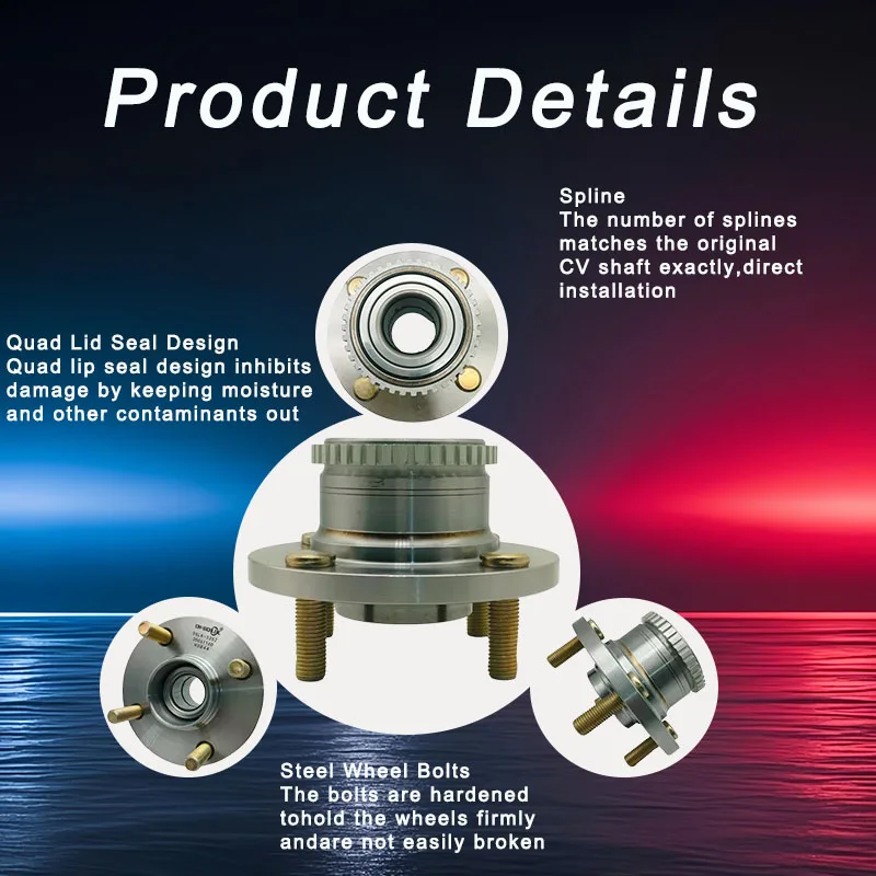 DI-SOLIK Auto Car Parts Rear Wheel Hub Bearing Assembly 35061160 for Lifan 320 2008-2014/330 2013-2015 Xiali N3 Sedan 2004-2009
DI-SOLIK Auto Car Parts Rear Wheel Hub Bearing Assembly 35061160 for Lifan 320 2008-2014/330 2013-2015 Xiali N3 Sedan 2004-2009