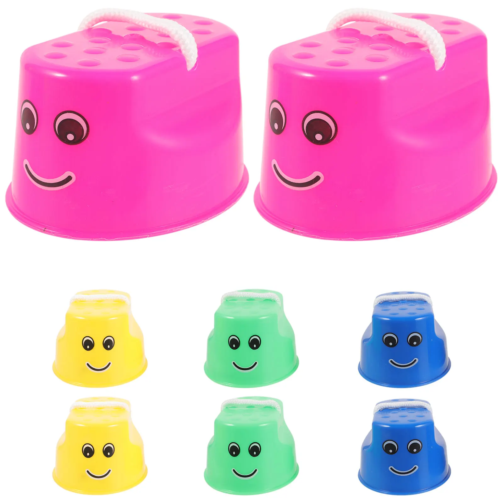 8pcs Stilts Balance Equipment Bright Color Smile Pattern Material Kids Sports Toy Portable Long Life
8pcs Stilts Balance Equipment Bright Color Smile Pattern Material Kids Sports Toy Portable Long Life