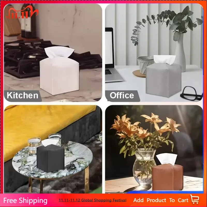 Decorative Square Tissue Box PU Leather Tissue Holder Facial Paper Organizer for Bathroom Modern Tissue Box Holder Kitchen
Decorative Square Tissue Box PU Leather Tissue Holder Facial Paper Organizer for Bathroom Modern Tissue Box Holder Kitchen