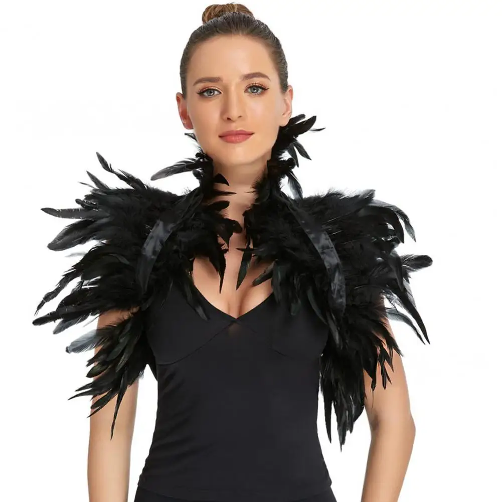 Накидка с воротником-накидкой, многослойная накидка в готическом стиле с перьями, легкая шаль, аксессуар для универсального образа, галстук с перьями
Накидка с воротником-накидкой, многослойная накидка в готическом стиле с перьями, легкая шаль, аксессуар для универсального образа, галстук с перьями