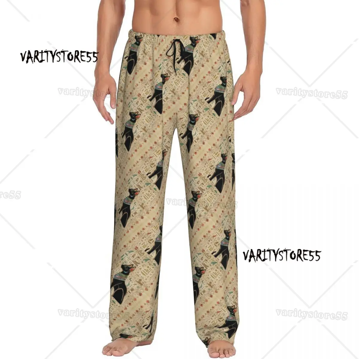 Мужские пижамные штаны с египетским котом на заказ, египетская одежда для сна с иероглифом и шнурком для сна, низ с карманами
Мужские пижамные штаны с египетским котом на заказ, египетская одежда для сна с иероглифом и шнурком для сна, низ с карманами