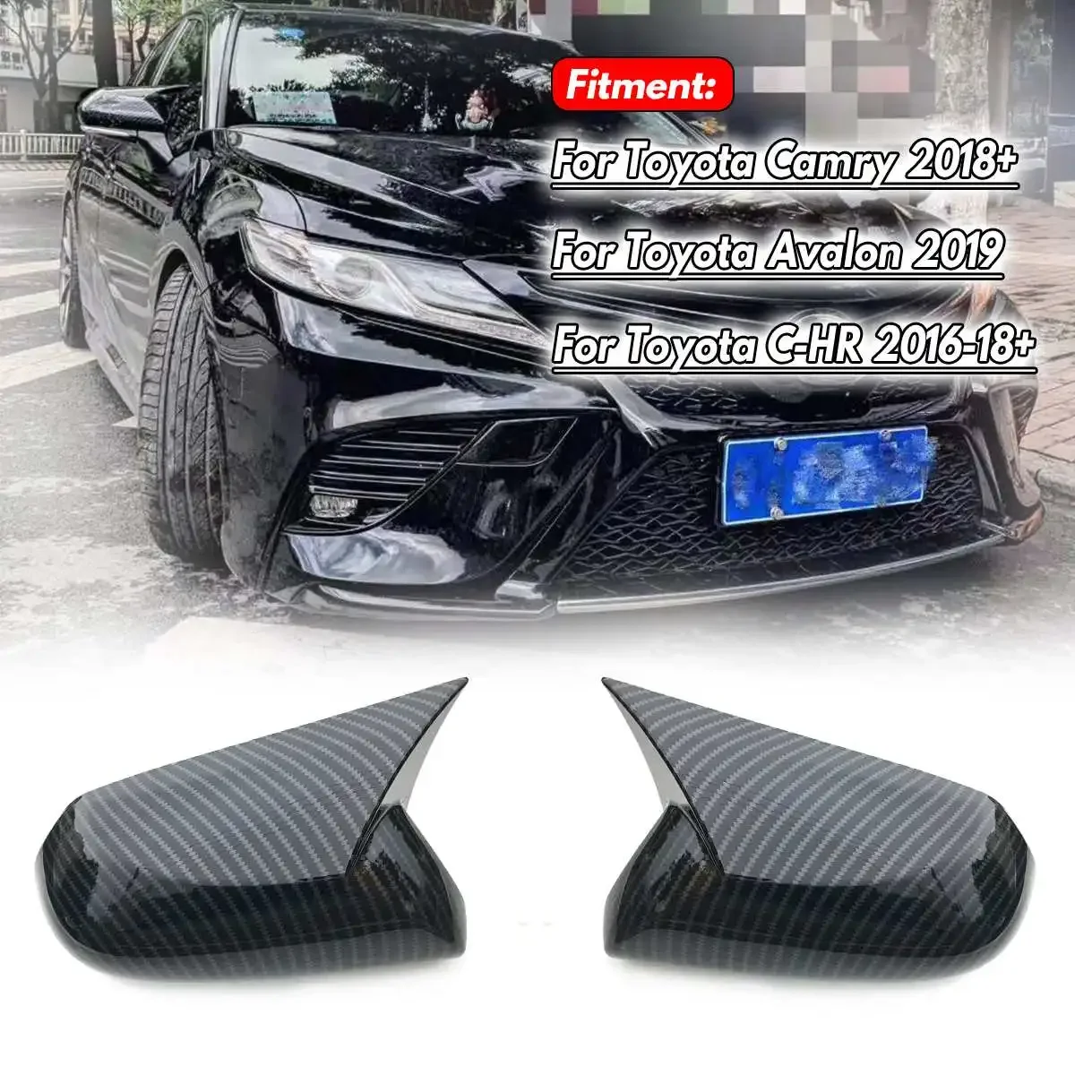 Пара накладок на боковые зеркала заднего вида в стиле рога из карбона для Toyota Camry 2018+, Avalon 2019, C-HR 2016-2018+
Пара накладок на боковые зеркала заднего вида в стиле рога из карбона для Toyota Camry 2018+, Avalon 2019, C-HR 2016-2018+