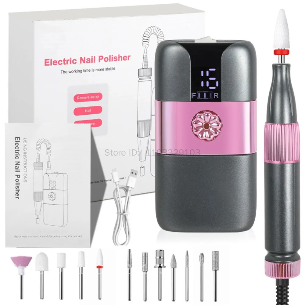 Professional Electric Nail Drill Machine with 12 Bits for Acrylic Nail Gel Polishing Removing Manicure Kit for Salon Home Use
Professional Electric Nail Drill Machine with 12 Bits for Acrylic Nail Gel Polishing Removing Manicure Kit for Salon Home Use