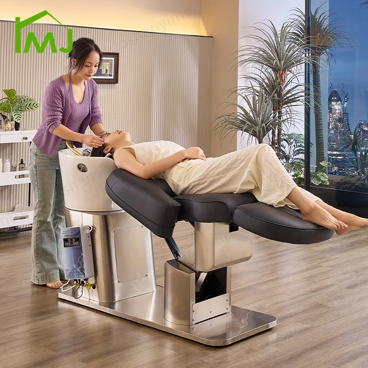 Luxury Salon Equipment Electric Reclining Hair Wash Shampoo Bowl Chair Head Spa Bed
Luxury Salon Equipment Electric Reclining Hair Wash Shampoo Bowl Chair Head Spa Bed