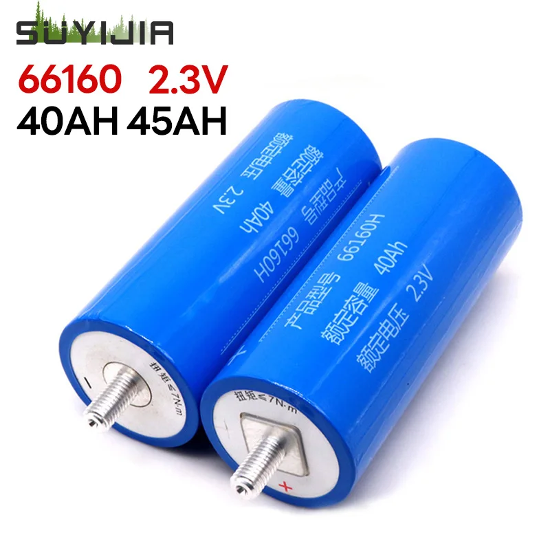 Lifepo4 66160 45AH 40AH 2.3V Lithium Titanate Battery Solar Energy Growatt Battery for Solar Energy Storage Cars Starter Battery
Lifepo4 66160 45AH 40AH 2.3V Lithium Titanate Battery Solar Energy Growatt Battery for Solar Energy Storage Cars Starter Battery