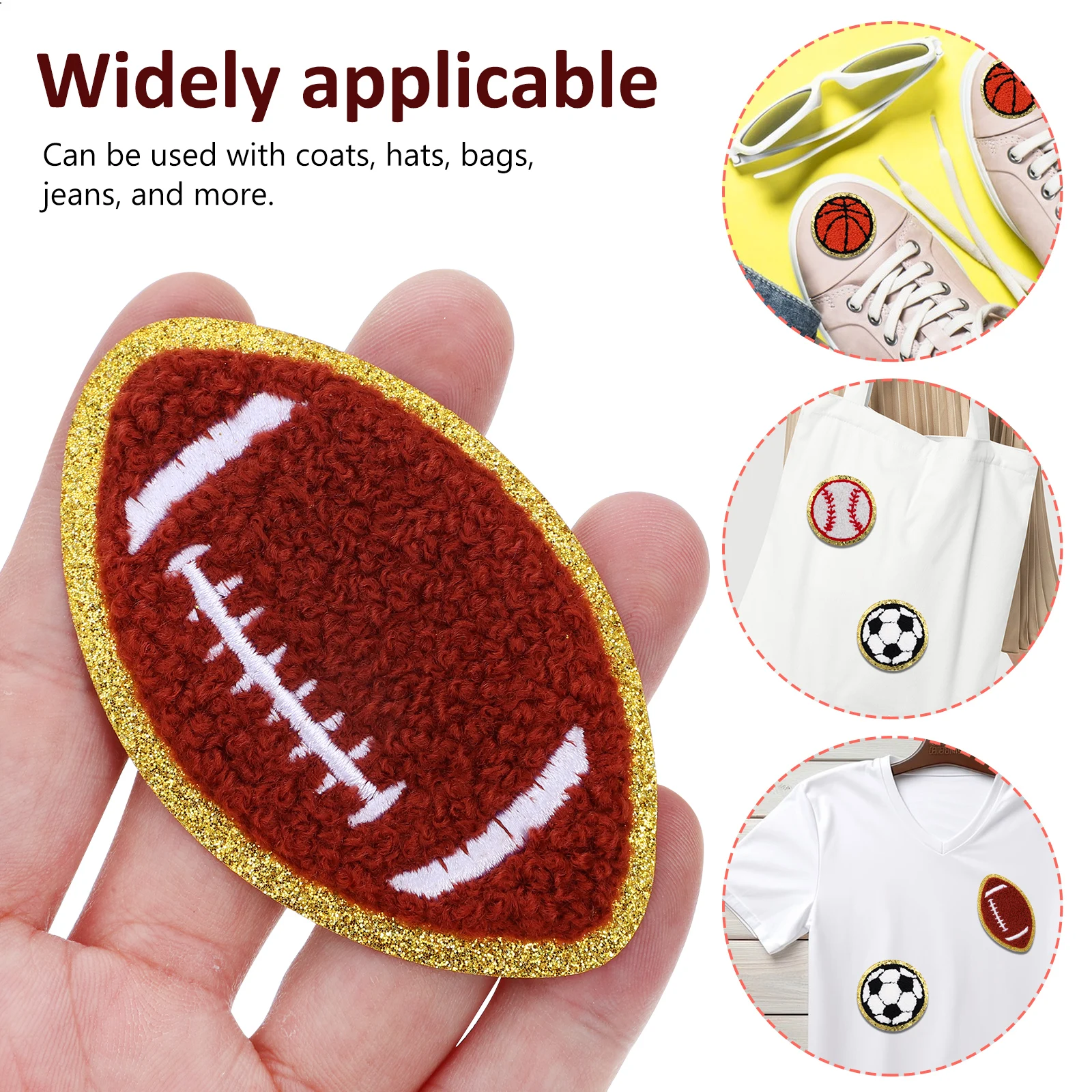20Pcs Iron On Sports Patches for Jeans Repair Embroidered Basketball Football Baseball Applique
20Pcs Iron On Sports Patches for Jeans Repair Embroidered Basketball Football Baseball Applique