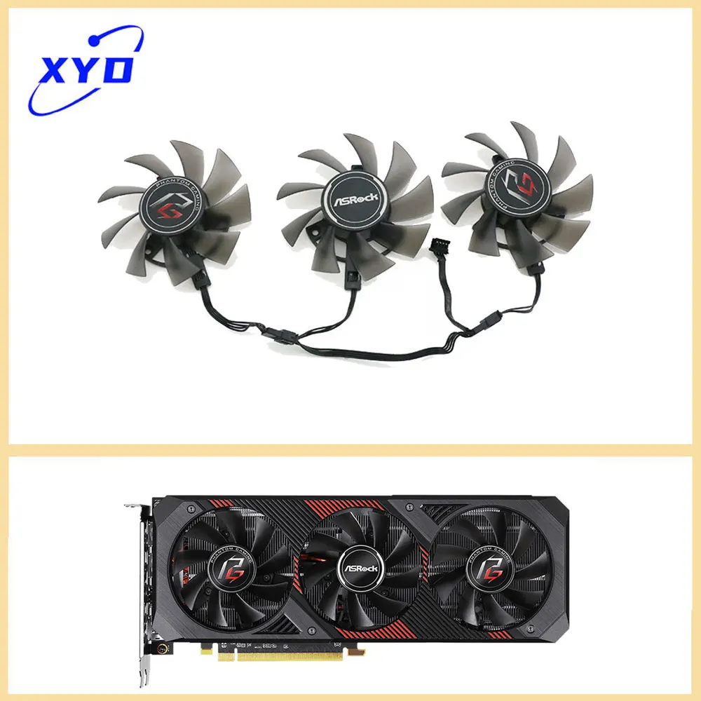 NEW 75mm 4Pin T128015SH 12V 0.32A VGA Fan For ASROCK RX5600XT 6GB Phantom Gaming Graphics Card Cooling FAN
NEW 75mm 4Pin T128015SH 12V 0.32A VGA Fan For ASROCK RX5600XT 6GB Phantom Gaming Graphics Card Cooling FAN