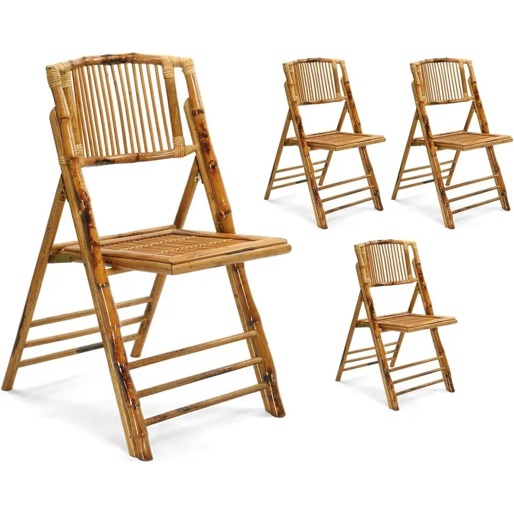 Stackable Bamboo Dining Chairs - 1/2/4 Pack, Suitable for Indoor and Outdoor Use, Ideal for Garden, Patio, Lawn, Wedding, and Pa
Stackable Bamboo Dining Chairs - 1/2/4 Pack, Suitable for Indoor and Outdoor Use, Ideal for Garden, Patio, Lawn, Wedding, and Pa