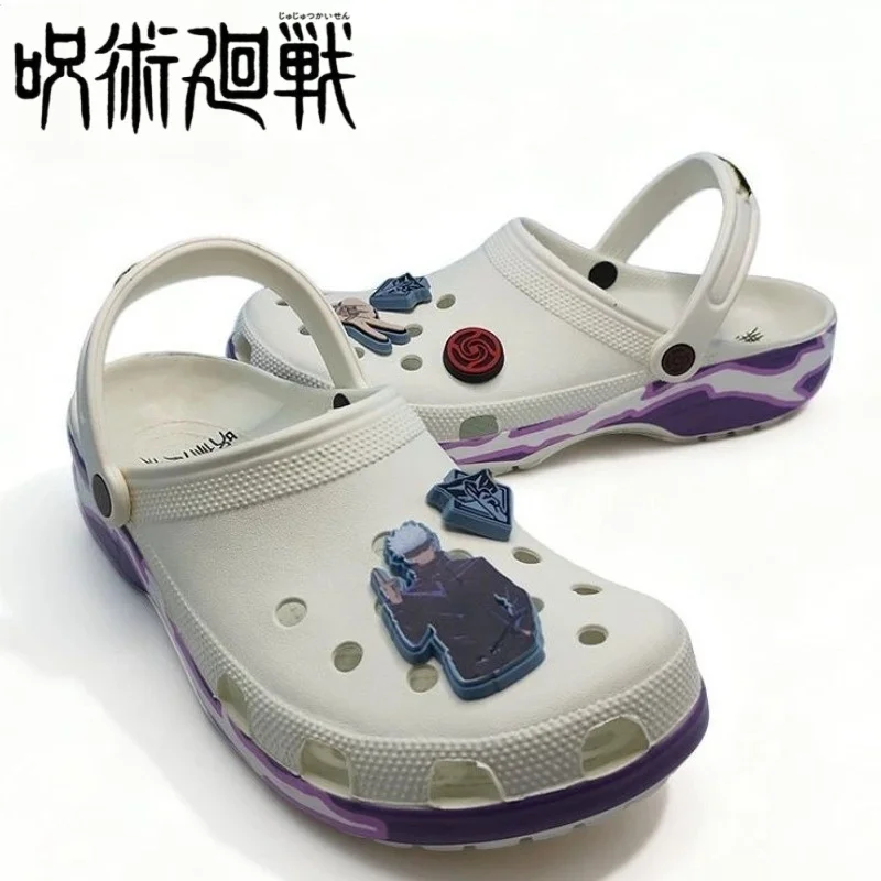 New Jujutsu Kaisen Gojo Satoru Creative Anime Design Slippers Popular Breathable Wear-resistant Non-slip Comfortable Sandals
New Jujutsu Kaisen Gojo Satoru Creative Anime Design Slippers Popular Breathable Wear-resistant Non-slip Comfortable Sandals