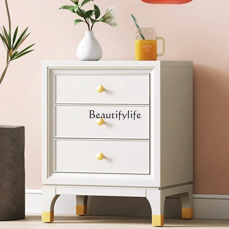 American light luxury solid wood bedside table bedroom modern simple small storage cabinet
American light luxury solid wood bedside table bedroom modern simple small storage cabinet