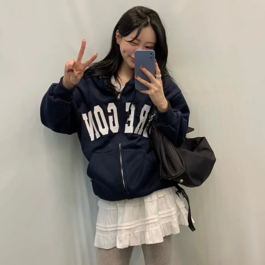 Trendy Fce Lined Hooded Zipper Sweatirt Women's Korean Sle Warmth Casual Streetwear Autumn Winter New Arrival
Trendy Fce Lined Hooded Zipper Sweatirt Women's Korean Sle Warmth Casual Streetwear Autumn Winter New Arrival