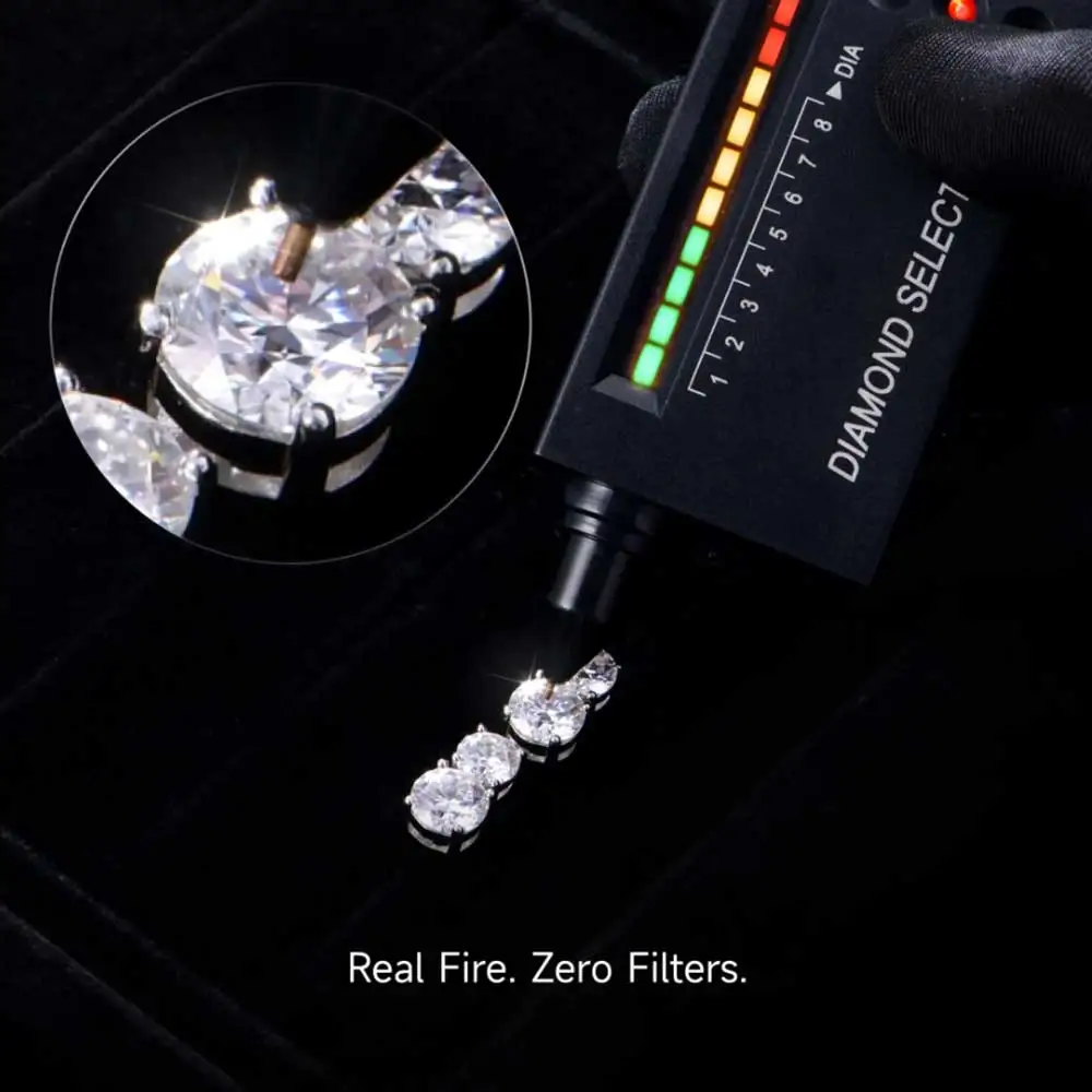 ESKEEM Custom Moissanite Earring 2026 Trend 925 Sterling Silver with Twin Round 7MM and 6MM Size VVS Stud Earrings Men Women
ESKEEM Custom Moissanite Earring 2026 Trend 925 Sterling Silver with Twin Round 7MM and 6MM Size VVS Stud Earrings Men Women